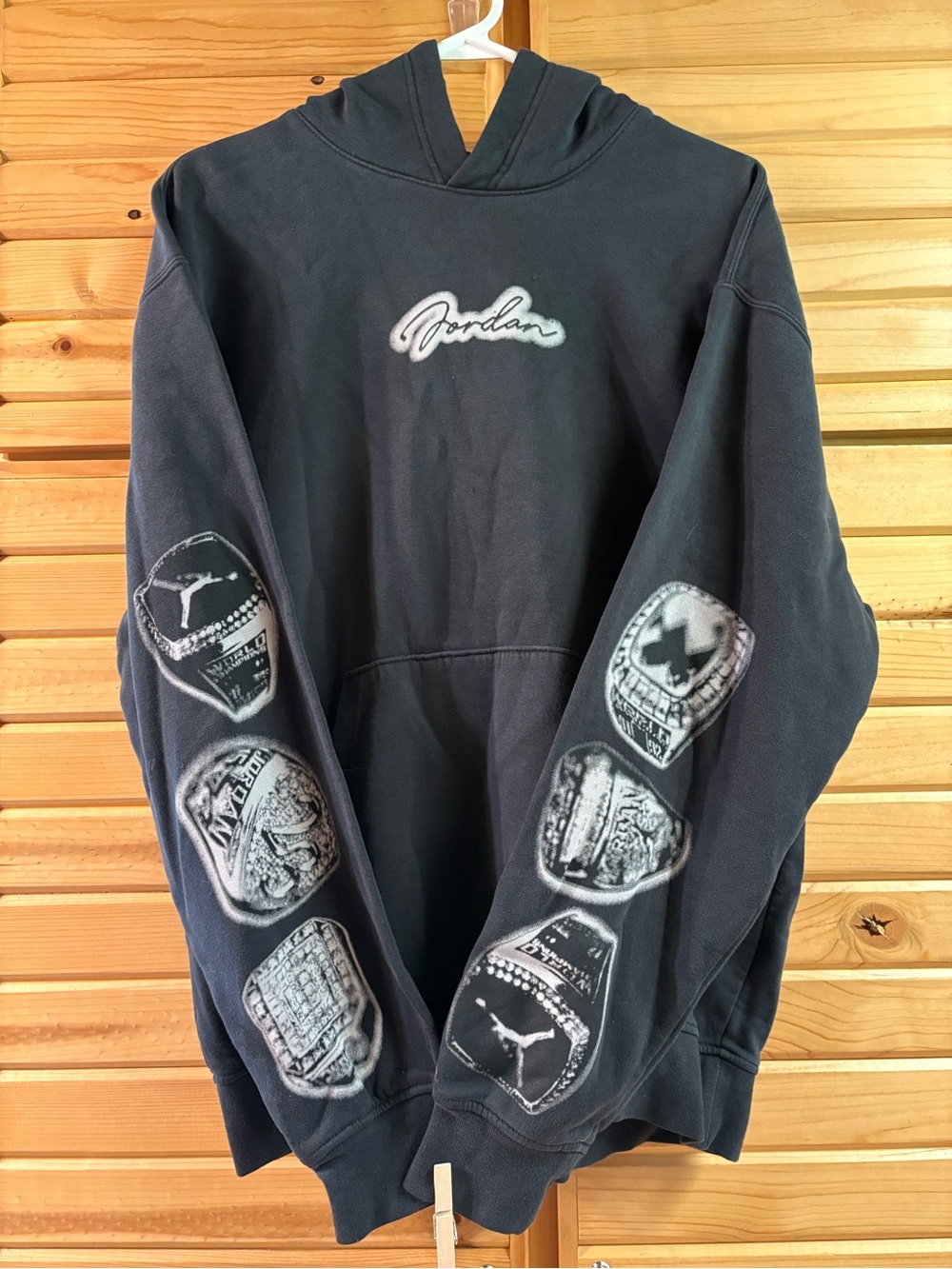 NIKE Jordan Flight MVP Championship Rings Hoodie, Size M